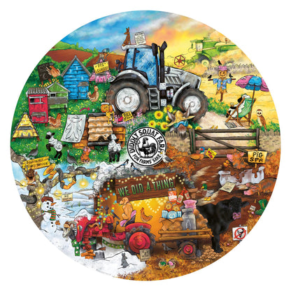 PRE-ORDER Diddly Squat Farm 500 Piece Circular Jigsaw Puzzle