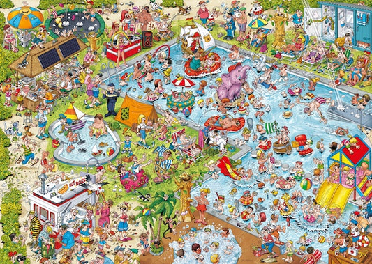 Ray's Comic Series - Holiday Resort No.3 The Pool 1000 Piece Jigsaw Puzzle