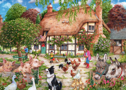 Farm Cottage 1000 Piece Jigsaw Puzzle