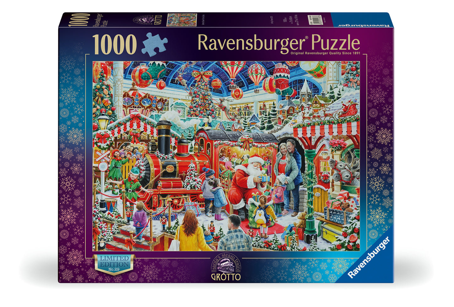 Christmas No29: Santa's Steam Train Grotto 1000 Piece Jigsaw Puzzle