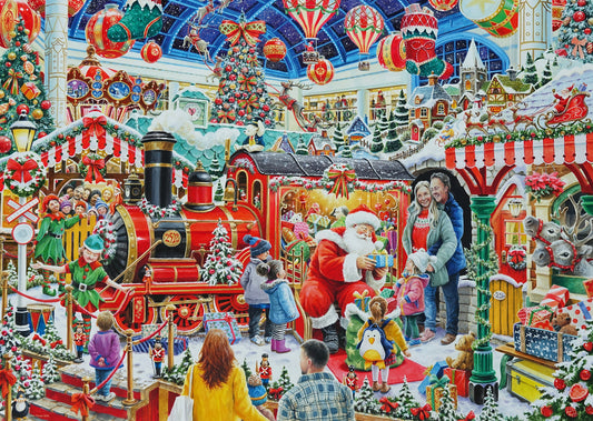 Christmas No29: Santa's Steam Train Grotto 1000 Piece Jigsaw Puzzle