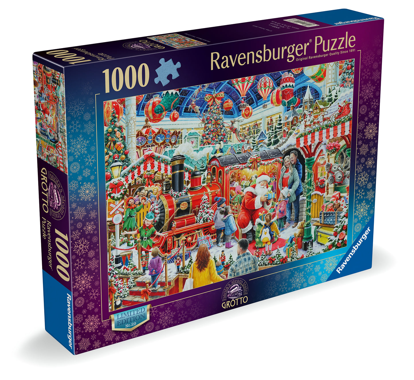 Christmas No29: Santa's Steam Train Grotto 1000 Piece Jigsaw Puzzle