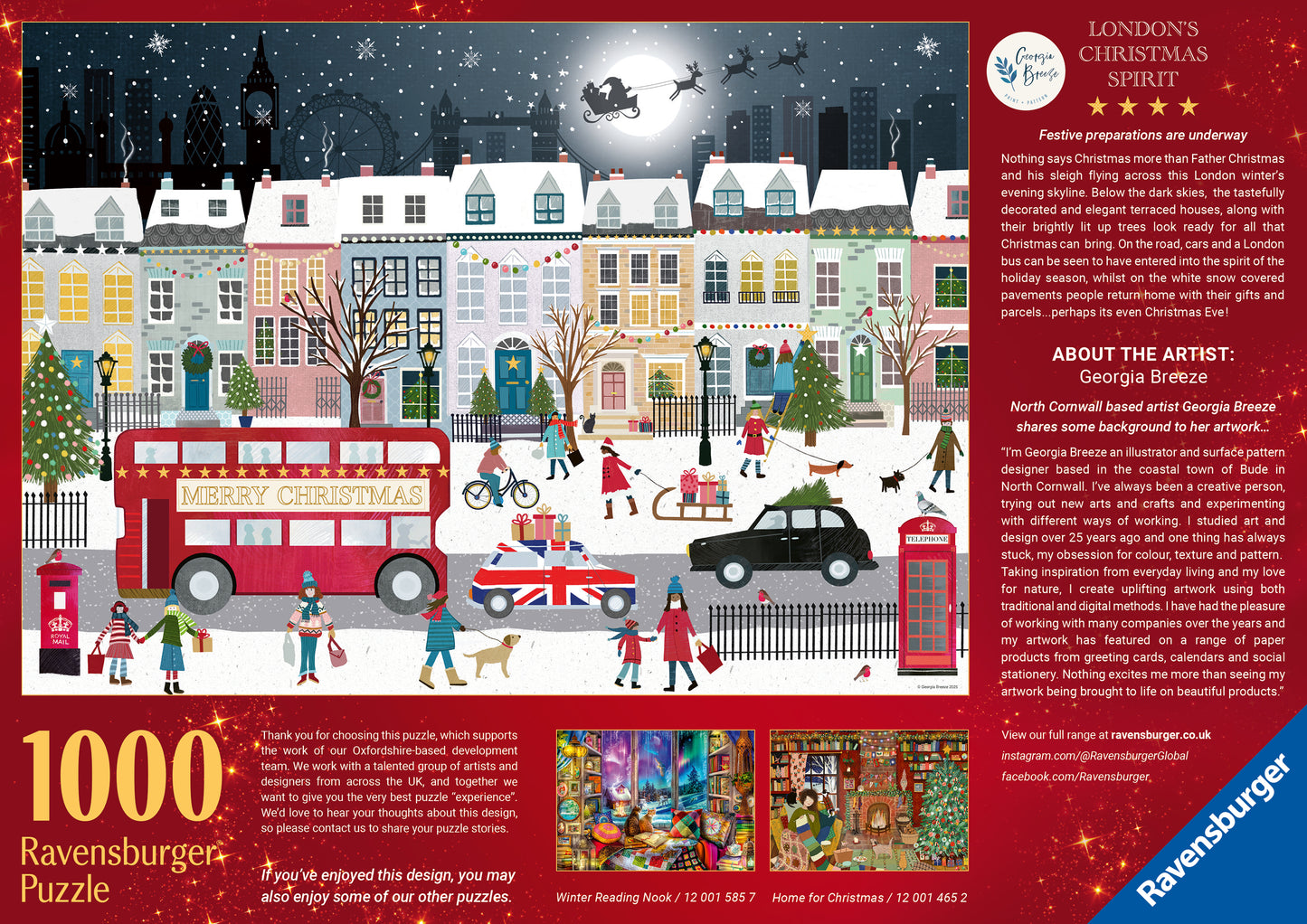 London’s Christmas Spirit 1000 Piece Jigsaw Puzzle