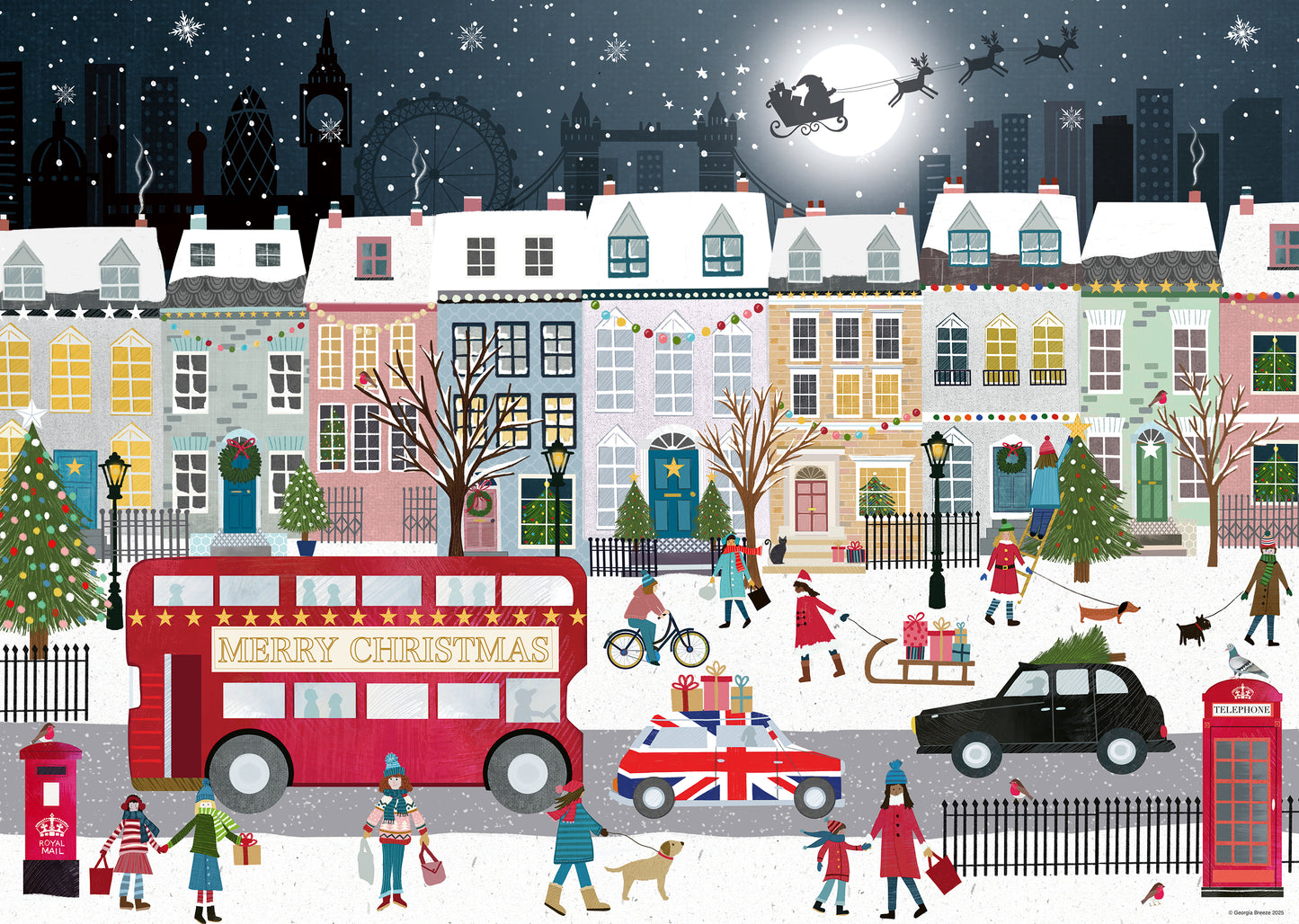 London’s Christmas Spirit 1000 Piece Jigsaw Puzzle