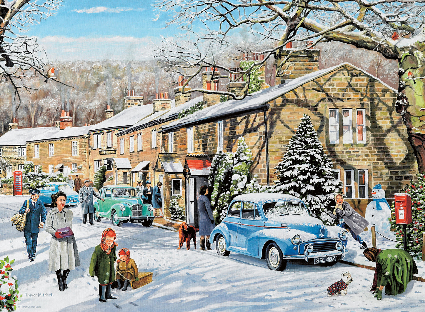 Happy Days No.9 Village Life 4 x 500 Piece Jigsaw Puzzle