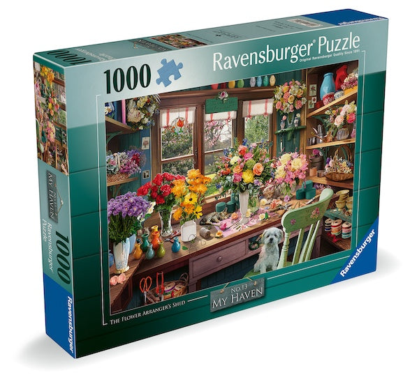 My Haven No.13 - The Flower Arrangers Shed 1000 Piece Jigsaw Puzzle