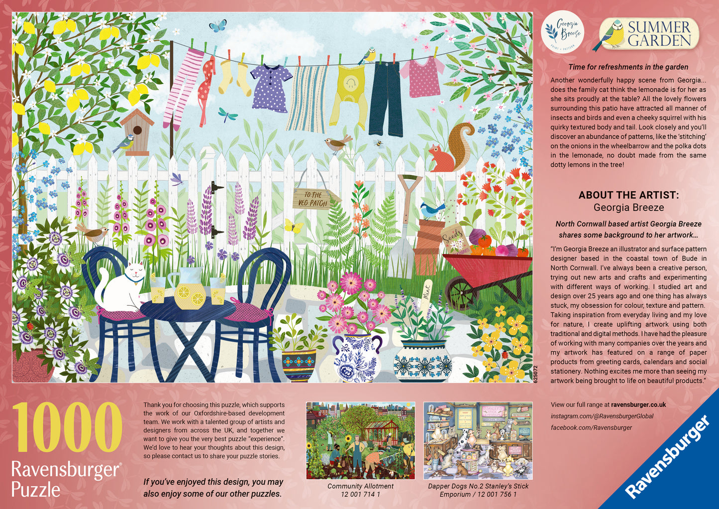 Summer Garden 1000 Piece Jigsaw Puzzle