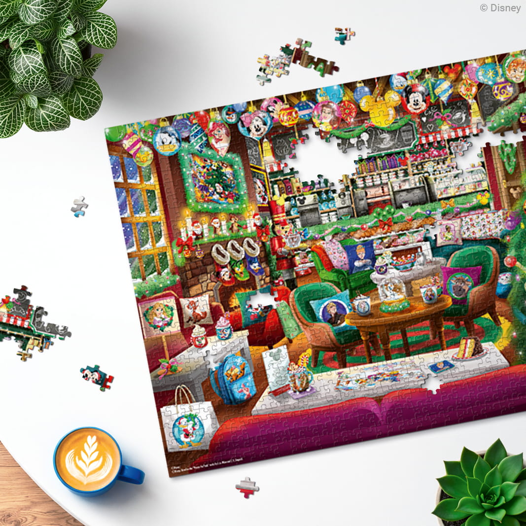 Disney Christmas Cafe 1000 Piece Jigsaw Puzzle