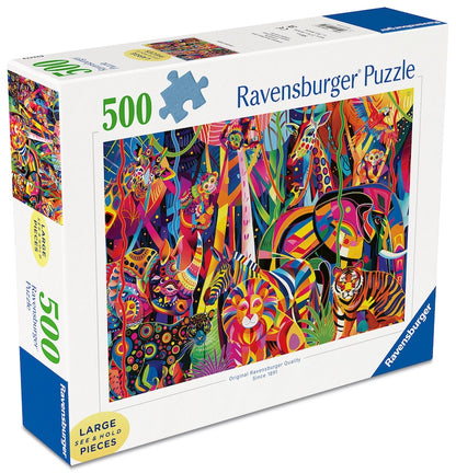 Jewelled Jungle 500 Piece Large Format Jigsaw Puzzle