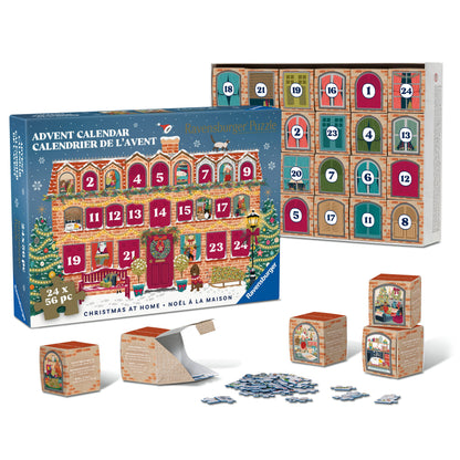 Christmas at Home - Advent Calendar - 24 x 56 Piece Jigsaw Puzzle