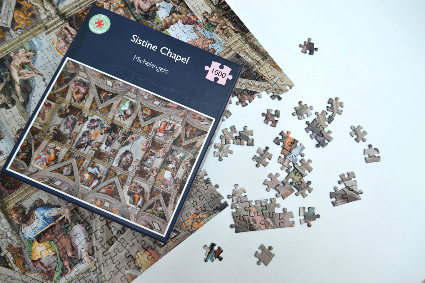 Sistine Chapel Ceiling by Michelangelo Jigsaw Puzzle - 1000 or 500 Pieces