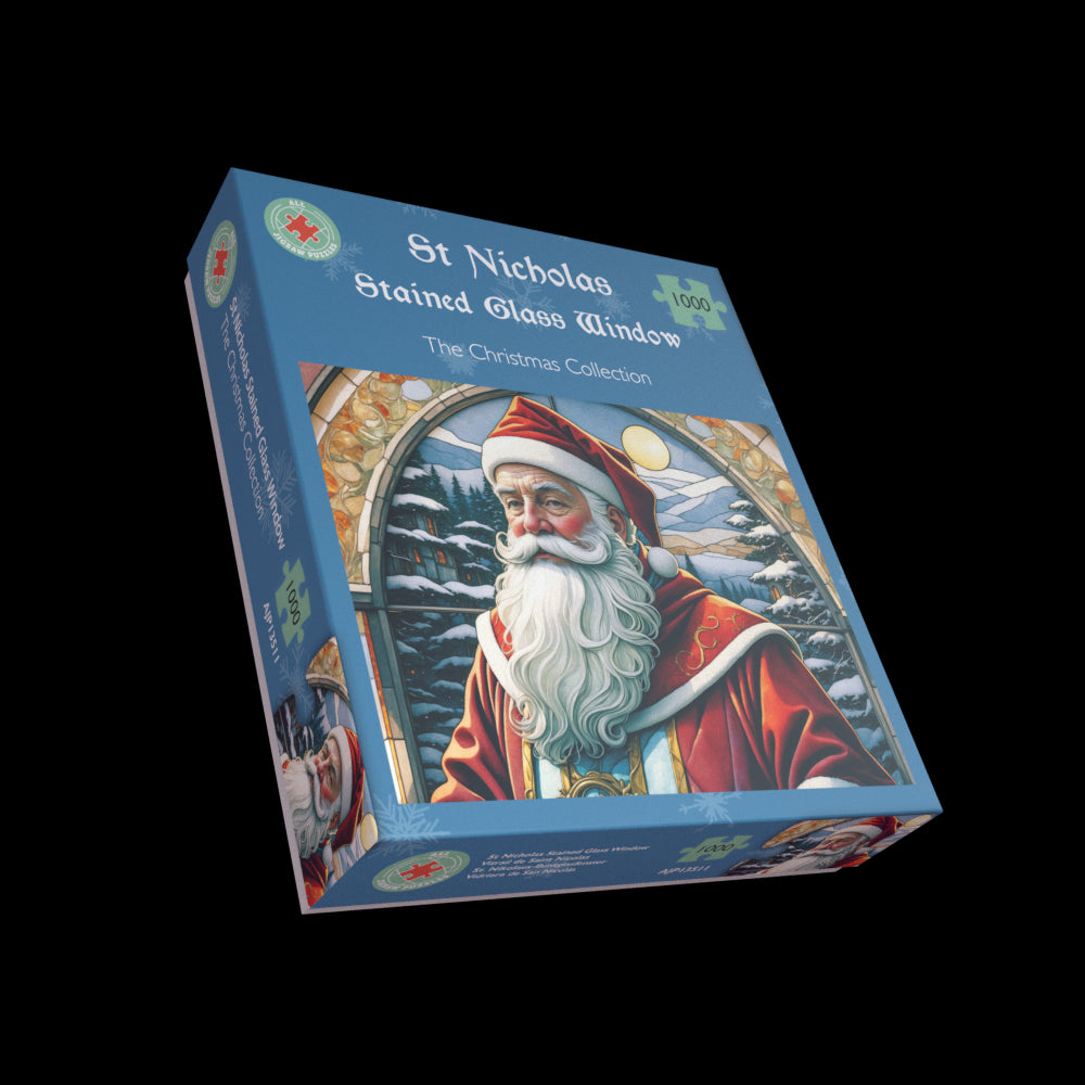 St Nicholas Stained Glass Window 1000 Piece Jigsaw