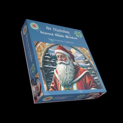 St Nicholas Stained Glass Window 1000 Piece Jigsaw