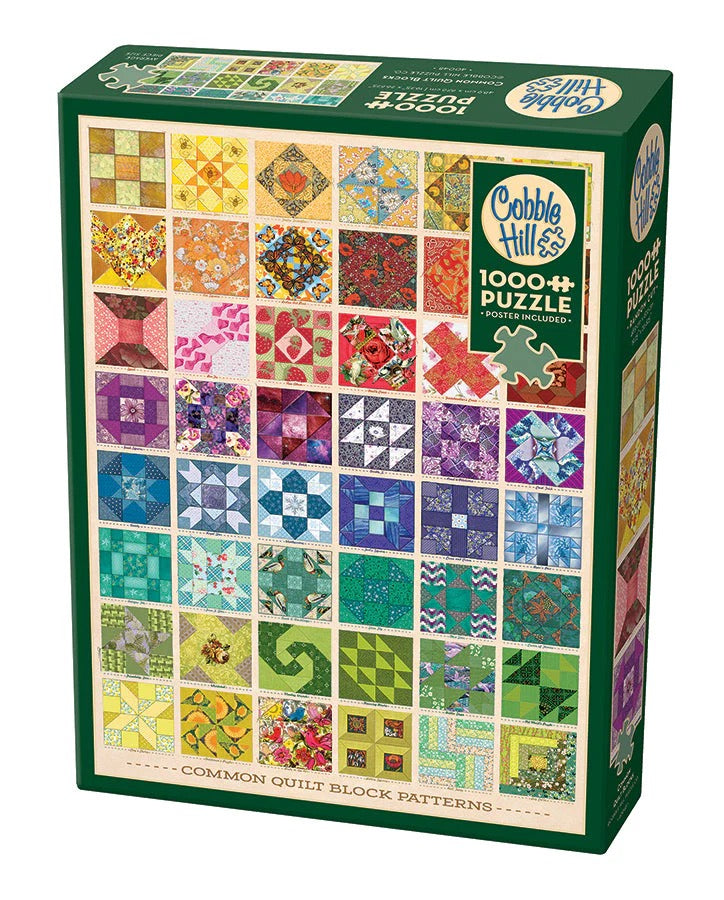 Common Quilt Blocks  1000 Piece Jigsaw Puzzle