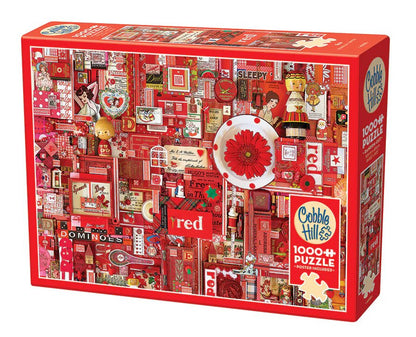 Red 1000 Piece Jigsaw Puzzle