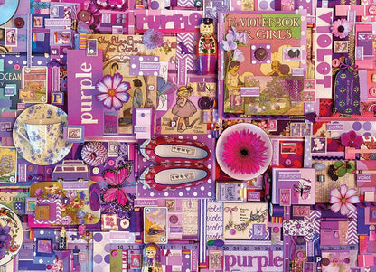 Purple 1000 Piece Jigsaw Puzzle