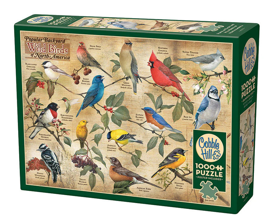 Popular Backyard Wild Birds of North America 1000 Piece Jigsaw Puzzle