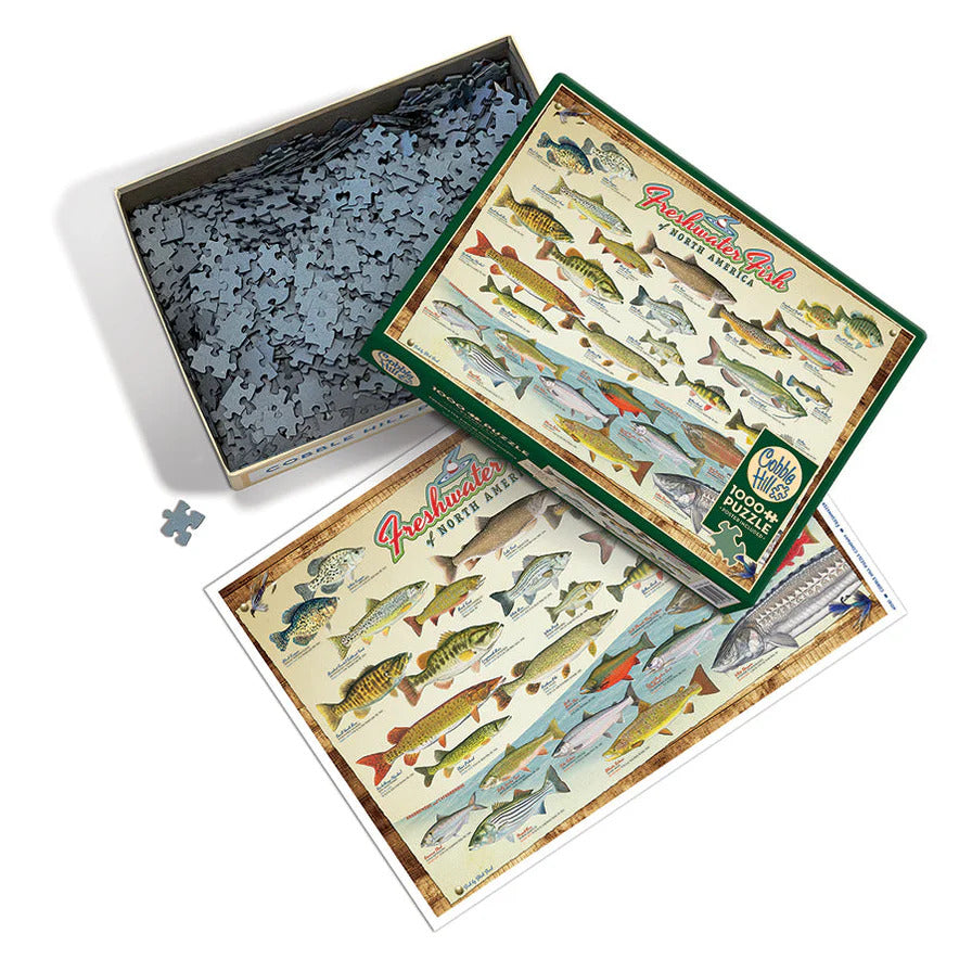 Freshwater Fish of North America 1000 Piece Jigsaw Puzzle