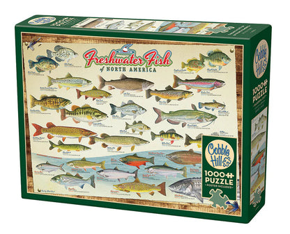 Freshwater Fish of North America 1000 Piece Jigsaw Puzzle