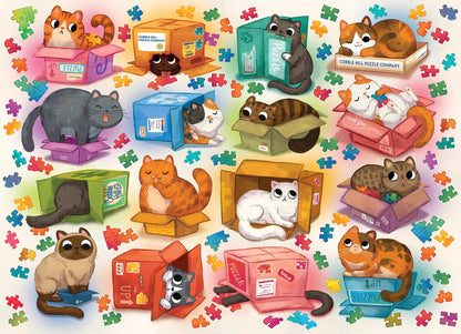 Cats v Puzzles  1000 Piece Jigsaw Puzzle