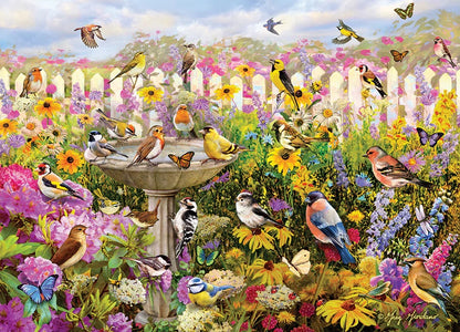 Backyard Bird Bath 1000 Piece Jigsaw Puzzle