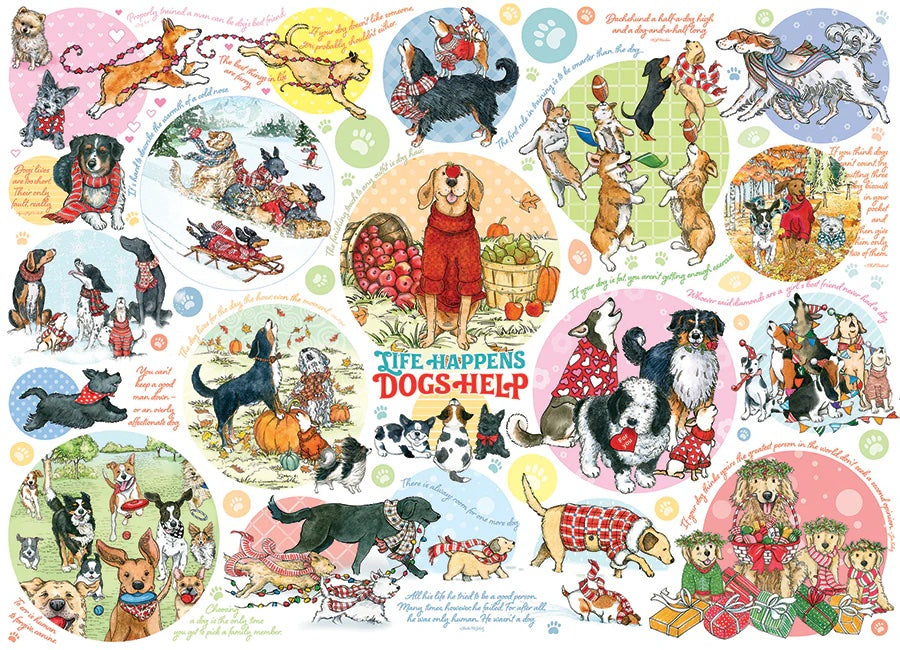 Dog Thoughts 1000 Piece Jigsaw Puzzle