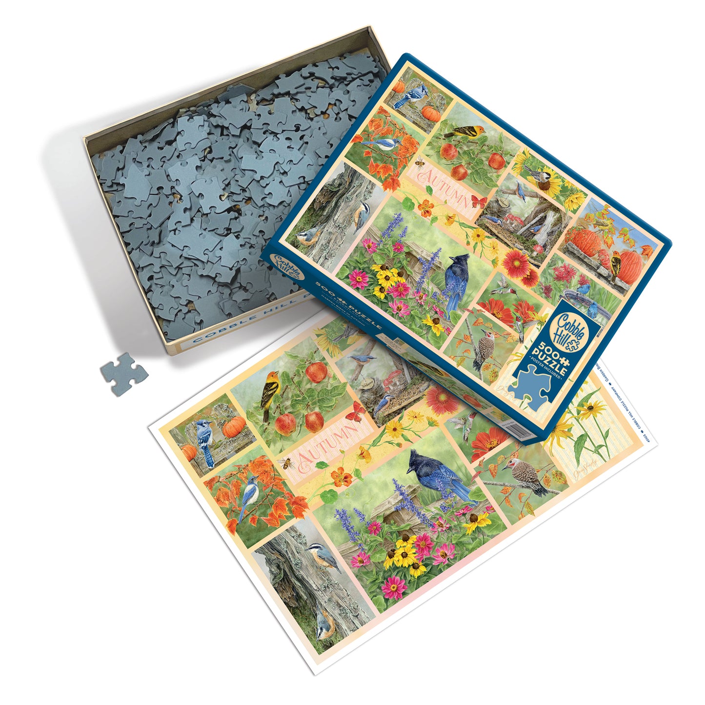 Garden Birds in Autumn 500 Piece Jigsaw