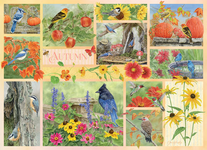 Garden Birds in Autumn 500 Piece Jigsaw