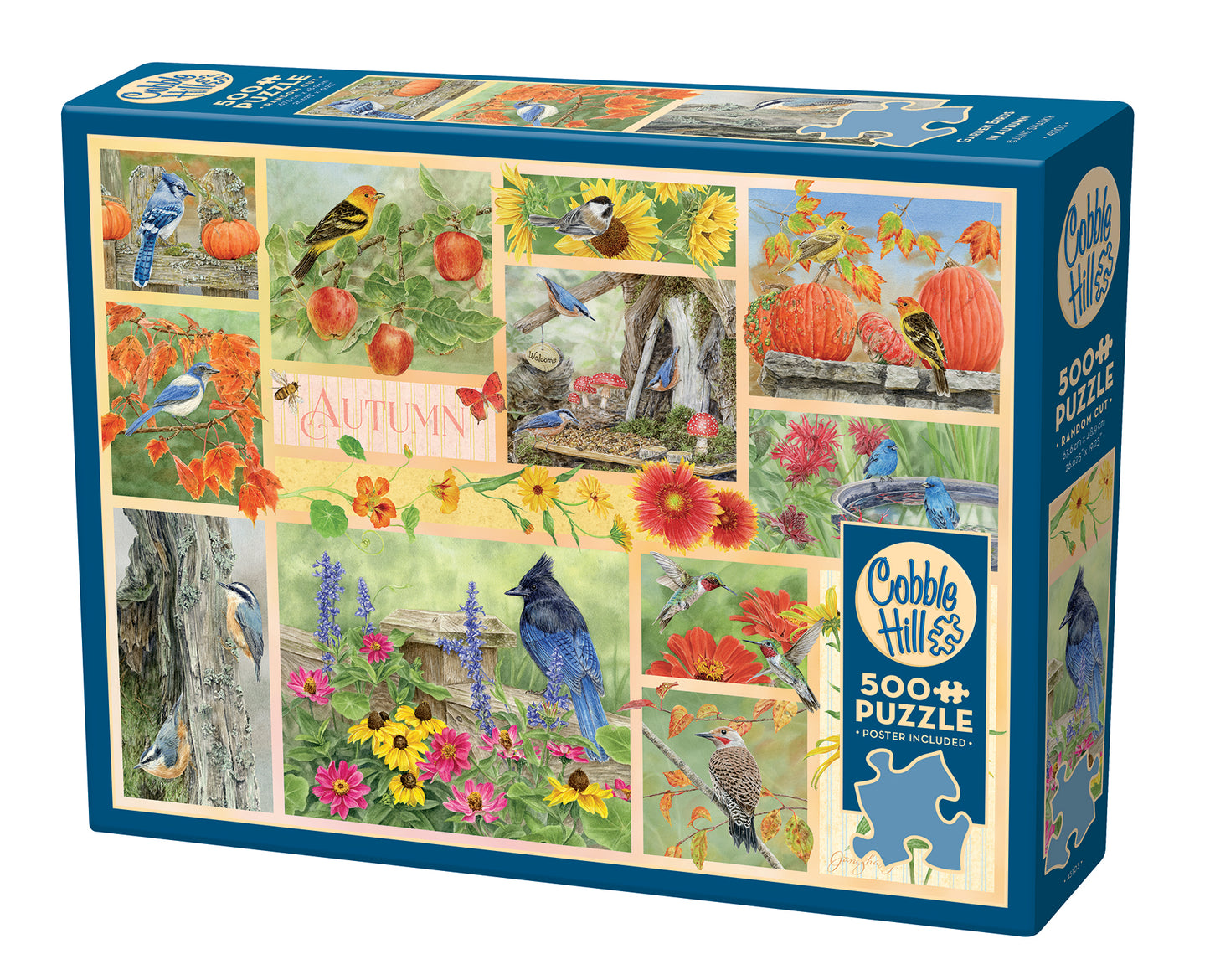 Garden Birds in Autumn 500 Piece Jigsaw