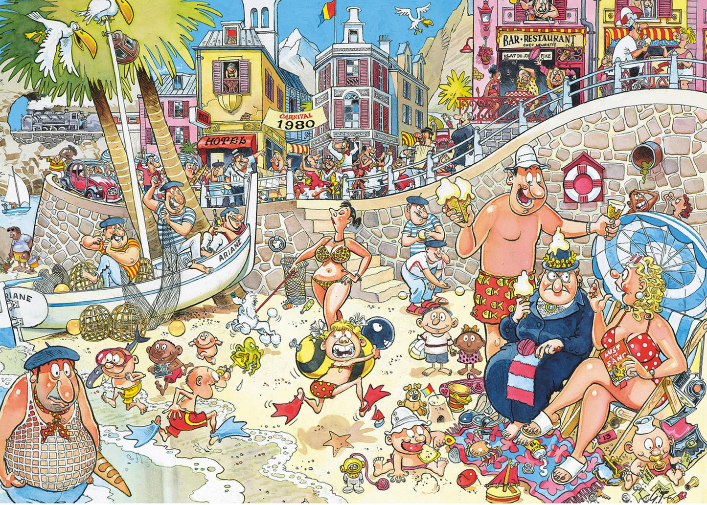 Wasgij Retro Destiny 8 High Season!  1000 Piece Jigsaw Puzzle