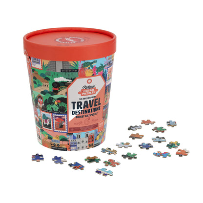 50 Awe-Inspiring Travel Destinations Bucket List 1000 Piece Jigsaw Puzzle