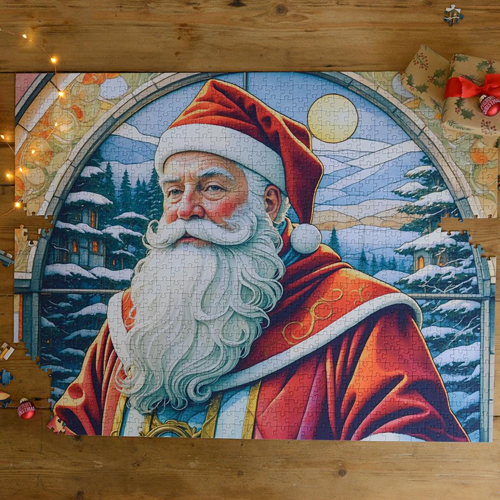 St Nicholas Stained Glass Window 1000 Piece Jigsaw