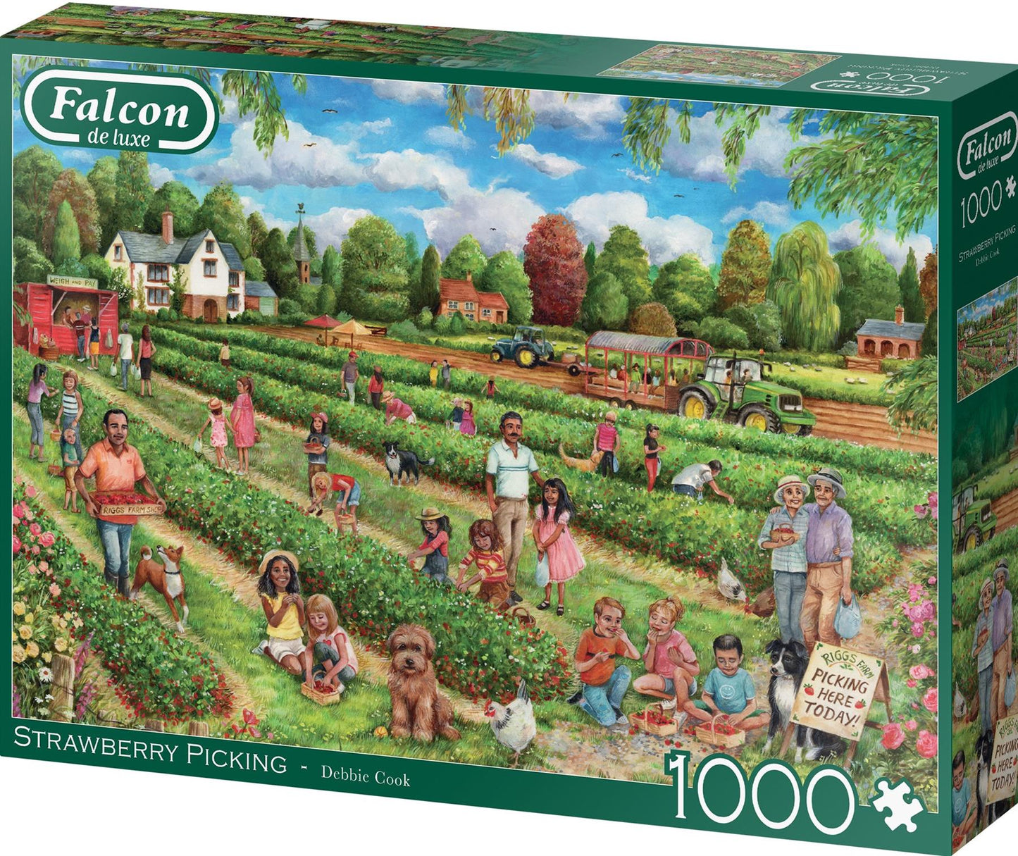 Falcon de luxe Strawberry Picking 1000 Piece JIgsaw Puzzle