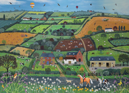 Jo Grundy Farm Fields 1000 Piece Jigsaw Puzzle