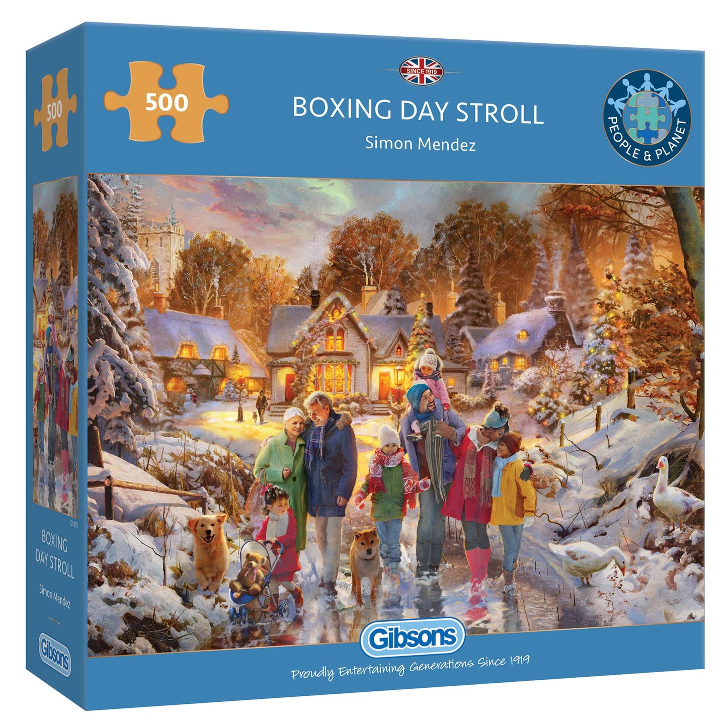 Boxing Day Stroll 500 Piece Jigsaw Puzzle