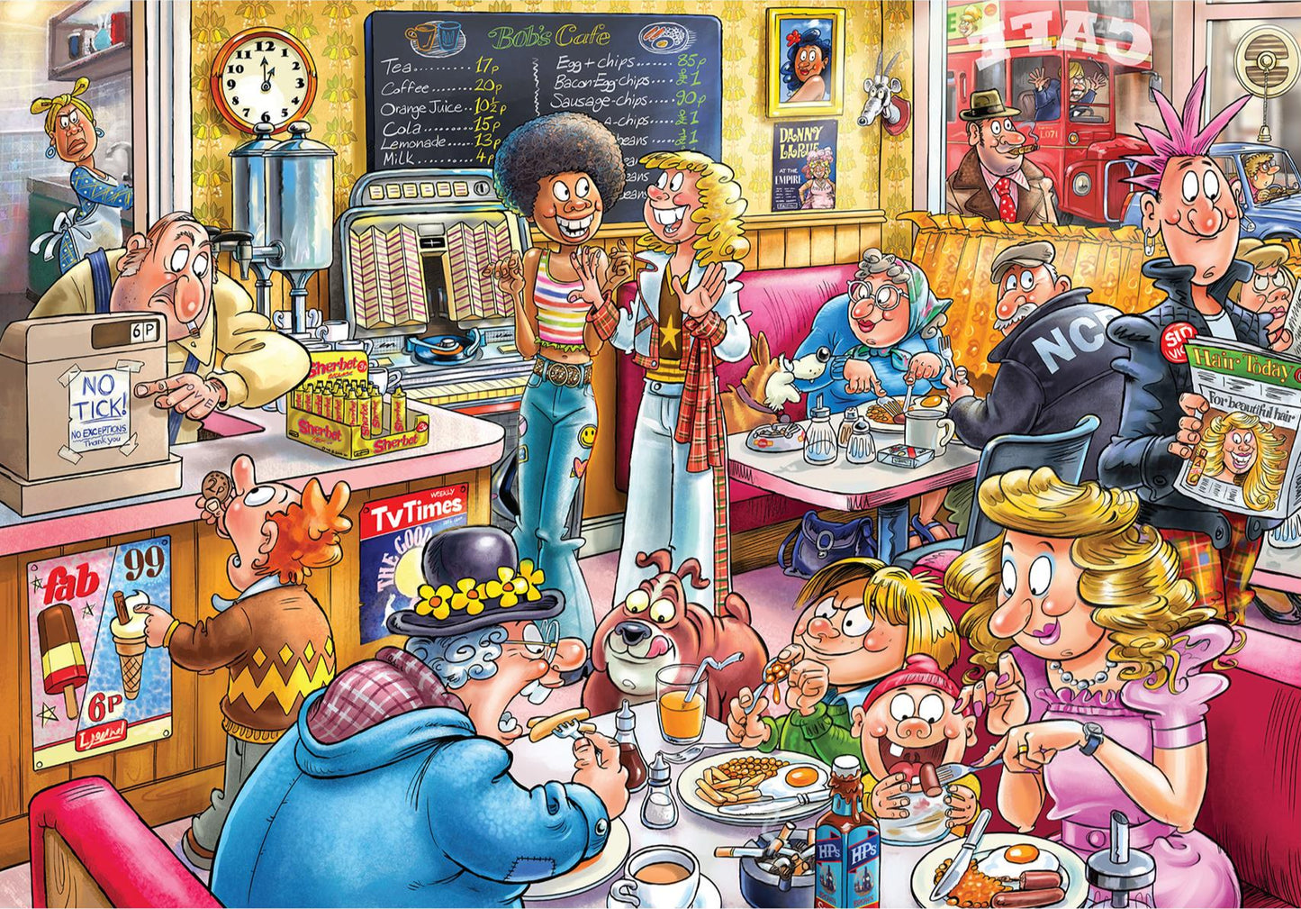 Wasgij Destiny 27 Cafe to Latte 1000 Piece Jigsaw Puzzle