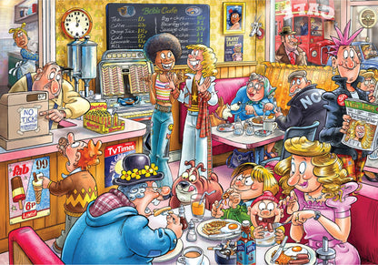 Wasgij Destiny 27 Cafe to Latte 1000 Piece Jigsaw Puzzle