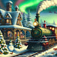 Christmas Train 300 Piece Wooden Jigsaw Puzzle