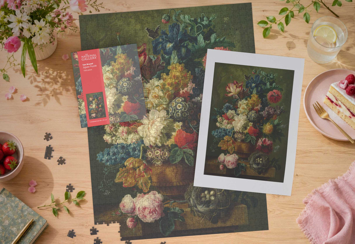 Flowers in a Vase - National Gallery 1000 Piece Jigsaw Puzzle