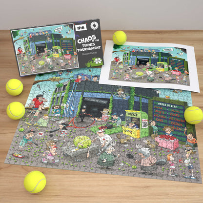 Chaos at the Tennis Tournament 1000 Piece Jigsaw Puzzles - Chaos No.6