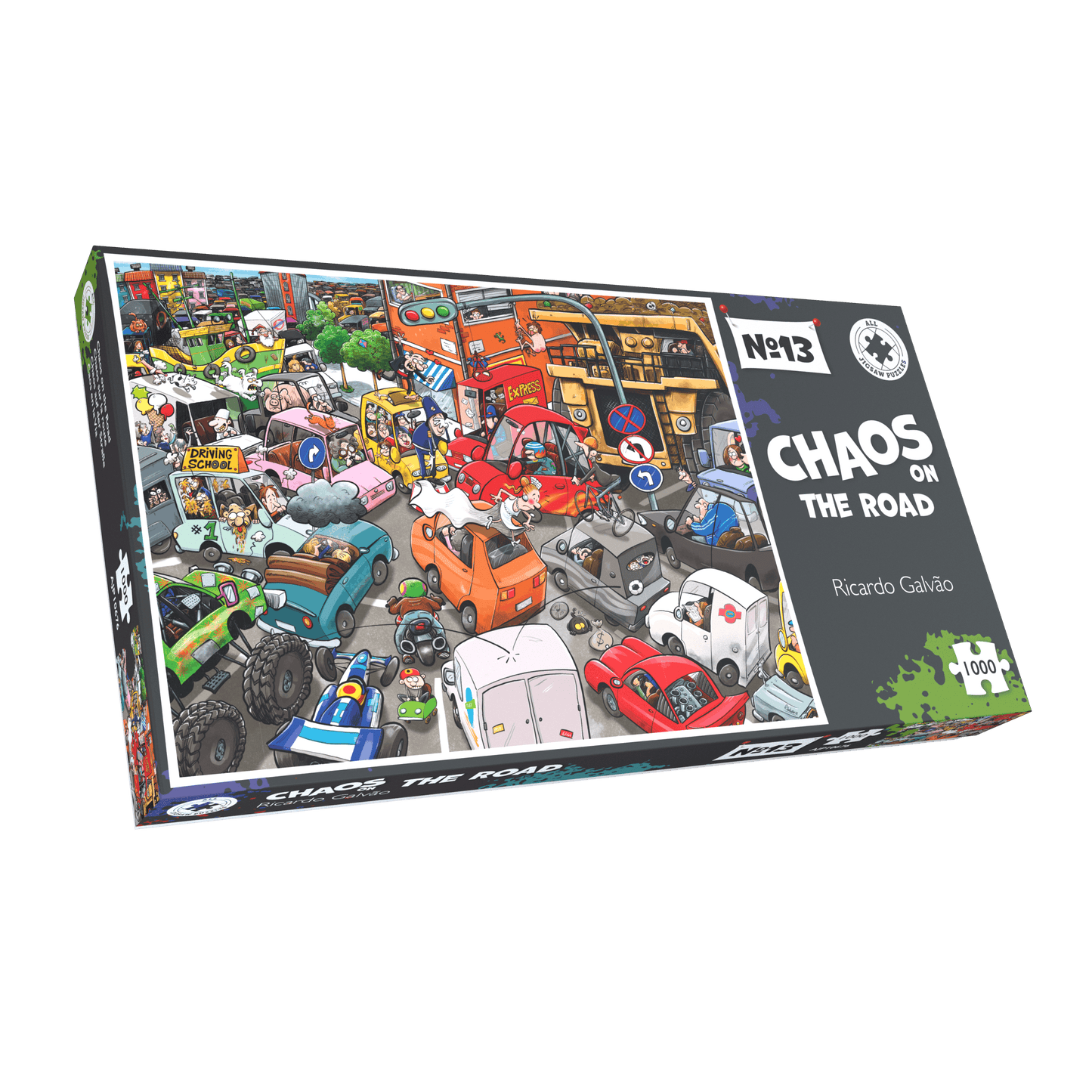 Chaos on the Road - No.13 1000 Piece Jigsaw Puzzle