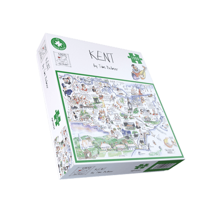 Map of Kent - Tim Bulmer 1000 Piece Jigsaw Puzzle