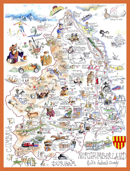 Tim Bulmer's Northumberland Jigsaw & Tea Towel Gift Bundle
