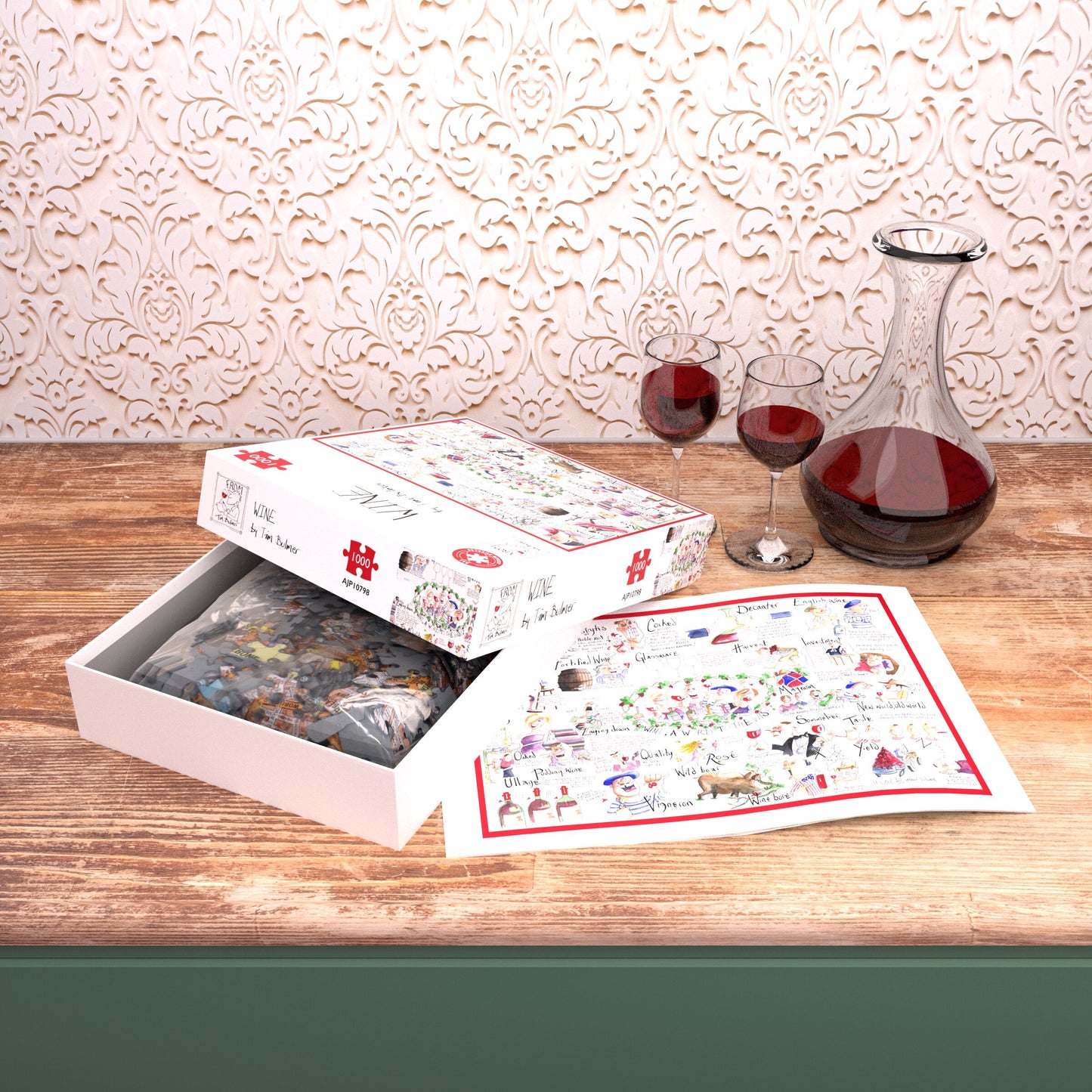 Wine - Tim Bulmer 1000 Piece Jigsaw Puzzle