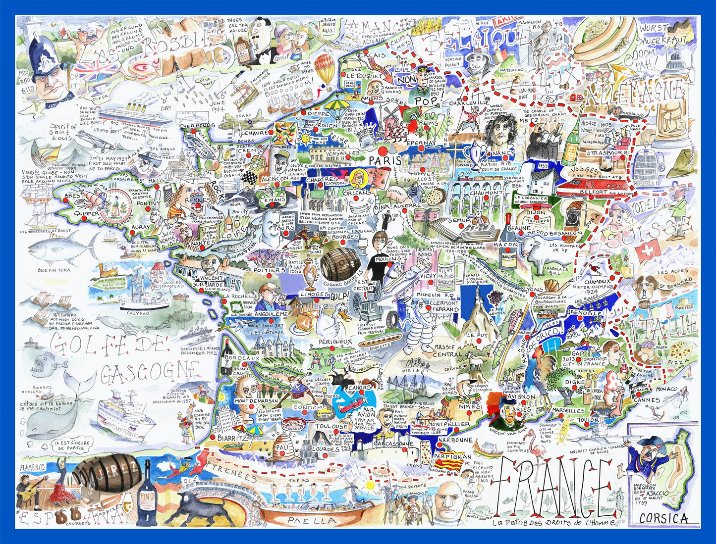 France - Tim Bulmer 1000 Piece Jigsaw Puzzle