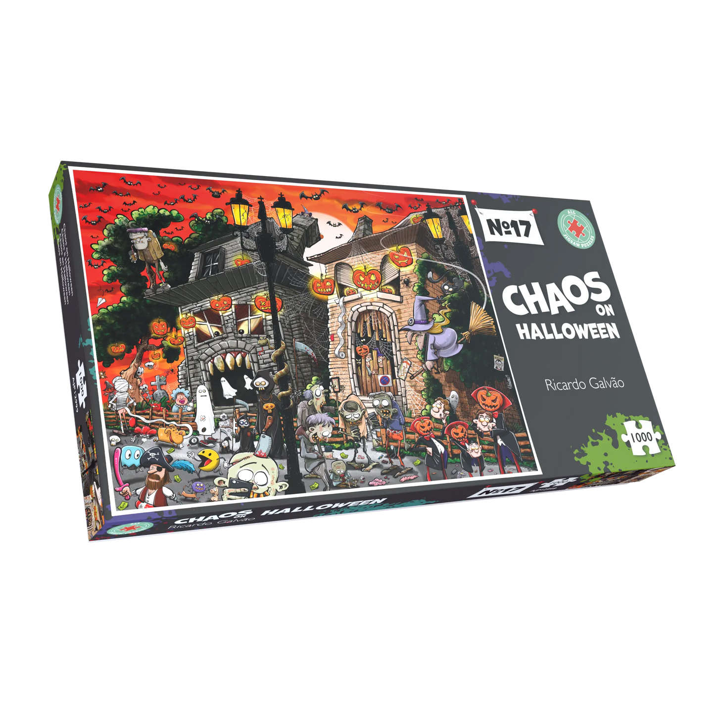 Chaos on Halloween - No.17 1000 or 500 Piece Jigsaw Puzzles