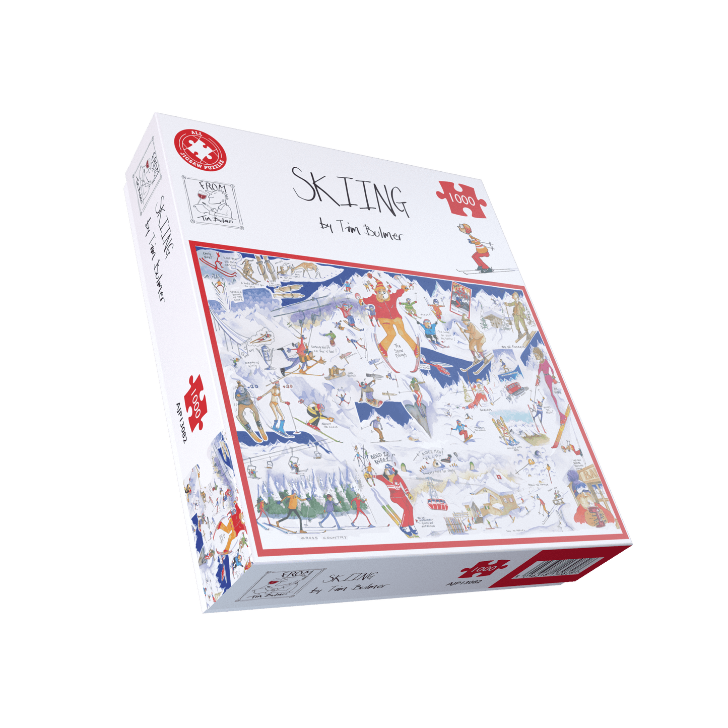 Skiing - Tim Bulmer 1000 Piece Jigsaw Puzzle