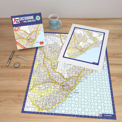 A-Z Map of Eastbourne 1000 Piece Jigsaw