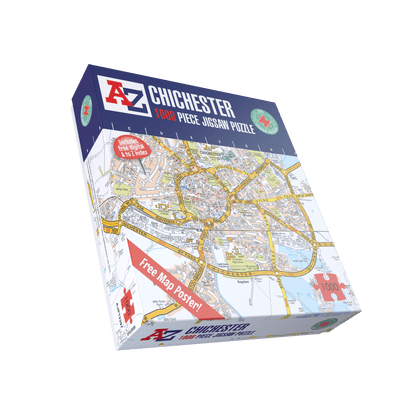 A-Z Map of Chichester 1000 Piece Jigsaw