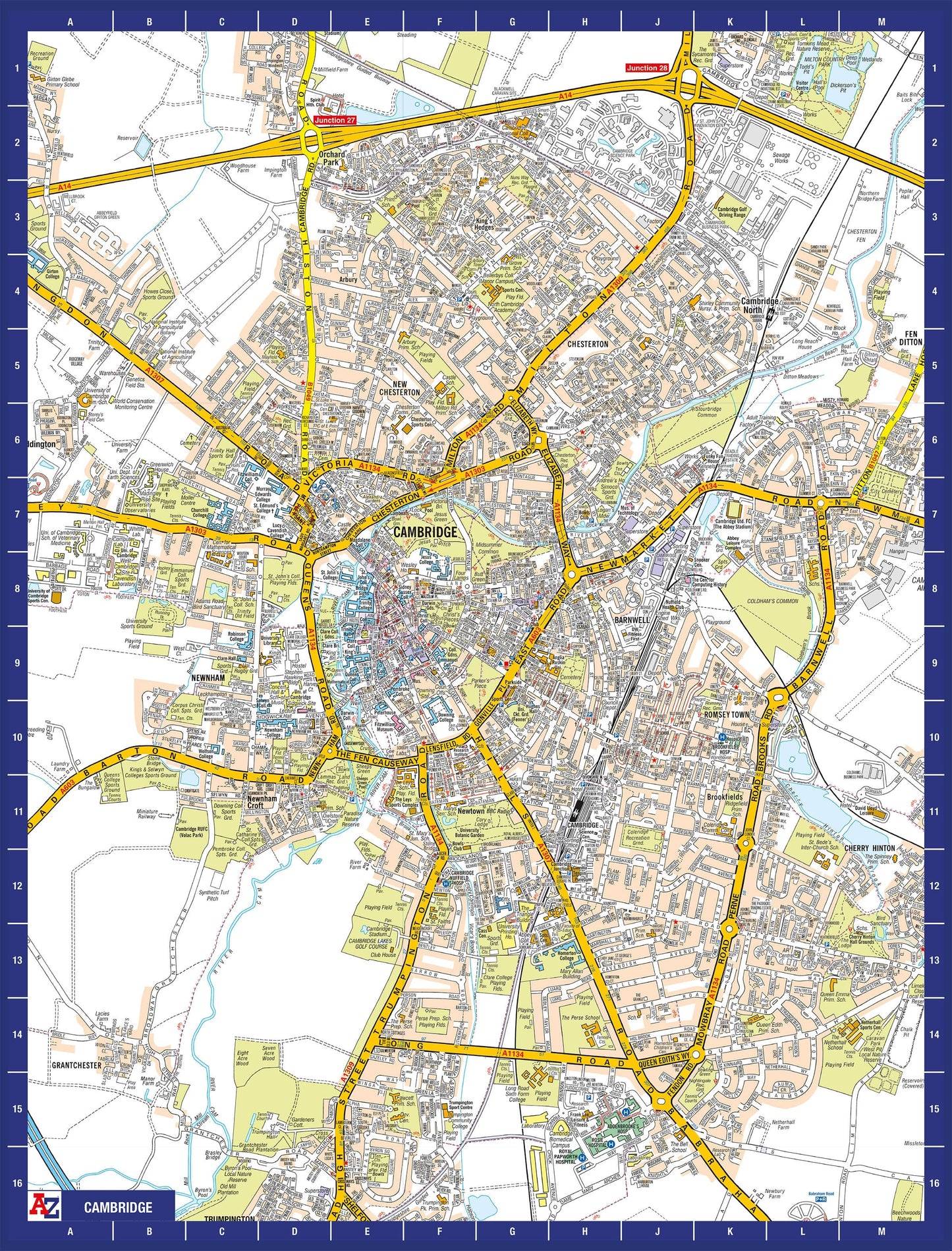 A-Z Map of Cambridge 1000 Piece Jigsaw